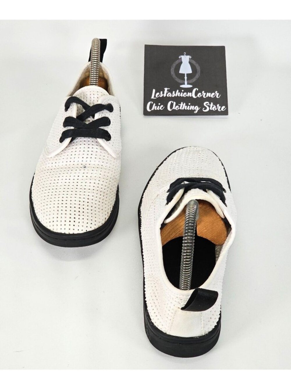 Dr Martens Women's White Mesh Perforated Sneaker Shoes Size 7 1879 - Picture 10 of 15